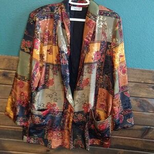 Vintage Kingston Square Silky Blazer